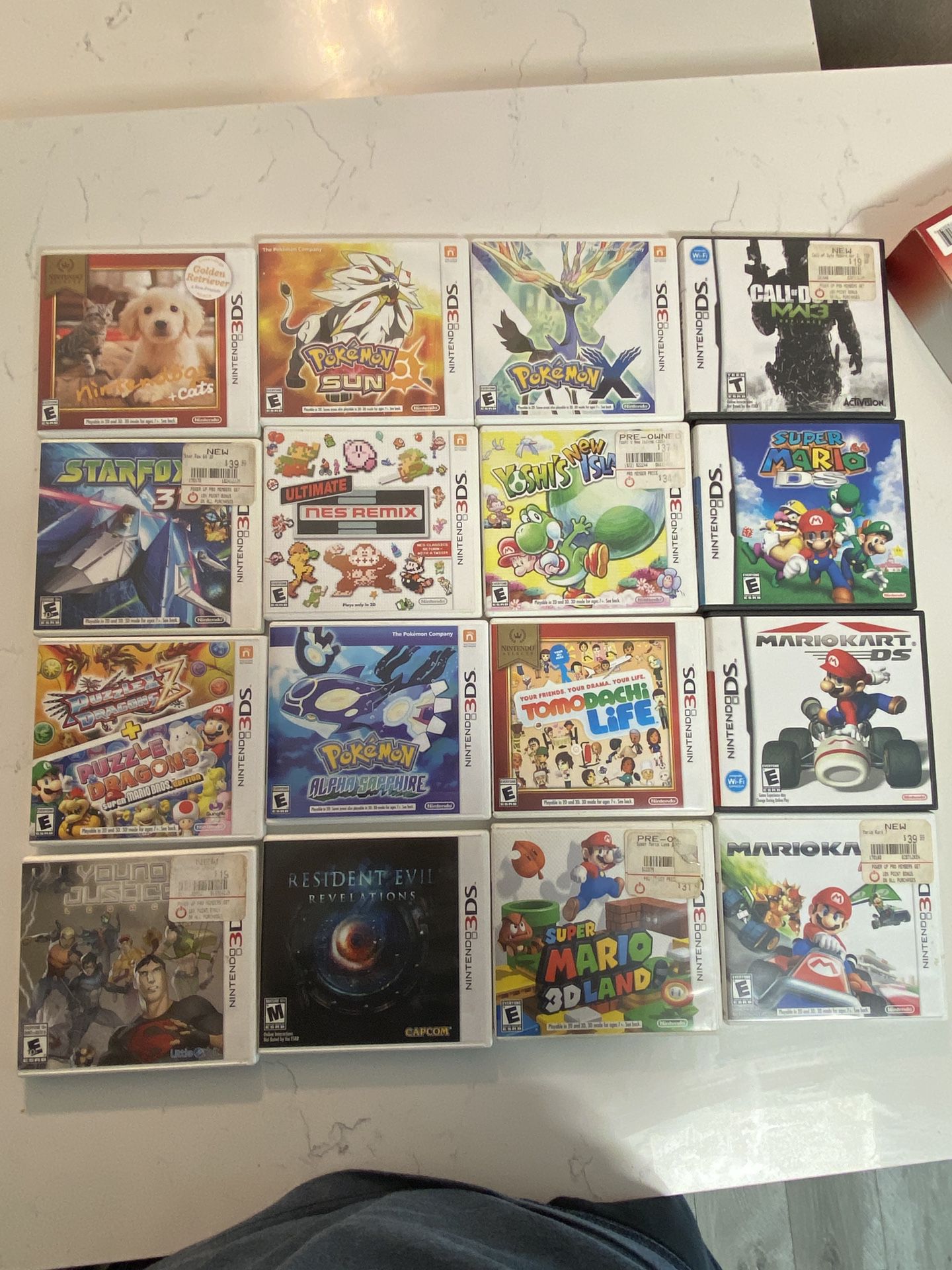 Nintendo 3ds and ds games lot