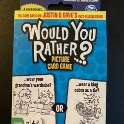 Spin Master Games - Would You Rather. - Picture Card Game