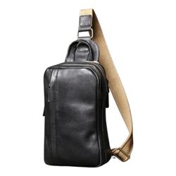 Genuine Leather Crossbody Bag For Men 