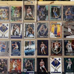 Stephen Curry Basketball Card Lot—Slab, Panini Colored Prizms, Inserts, Topps Refractors