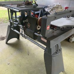 Shop Smith with Table Saw, Lathe, Sanders, Scroll Saw, and Attachments