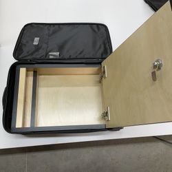 Carry On Suitcase With Locking Box Inside 