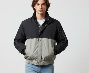 “The Original Windbreaker”  Bomber Jacket Men’s Medium Vintage Colorblock  Full Zip Outerwear