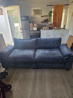 Blue Loveseat