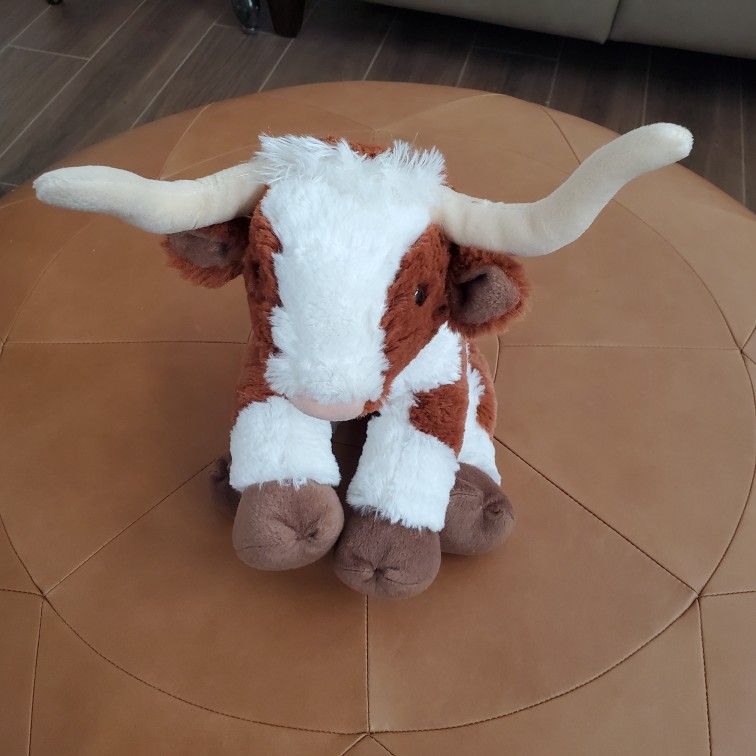 Build-A-Bear Longhorn Cow Stuffed Toy