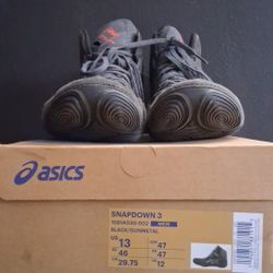 Size 13 Asics Snapdown 3s Gunmetal Gray