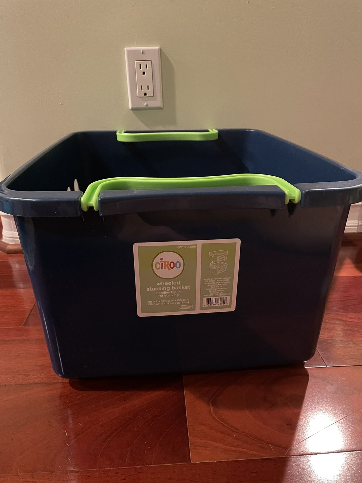 Sterilize Circo Stackable Wheeled Storage Bin- Blue