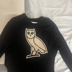 OVO Owl Long Sleeve (XL) – Black/Gold