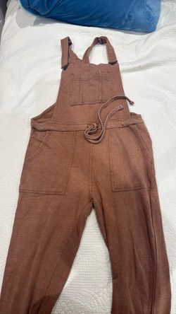 WALLFLOWER BROWN OVERALLS PANTS.