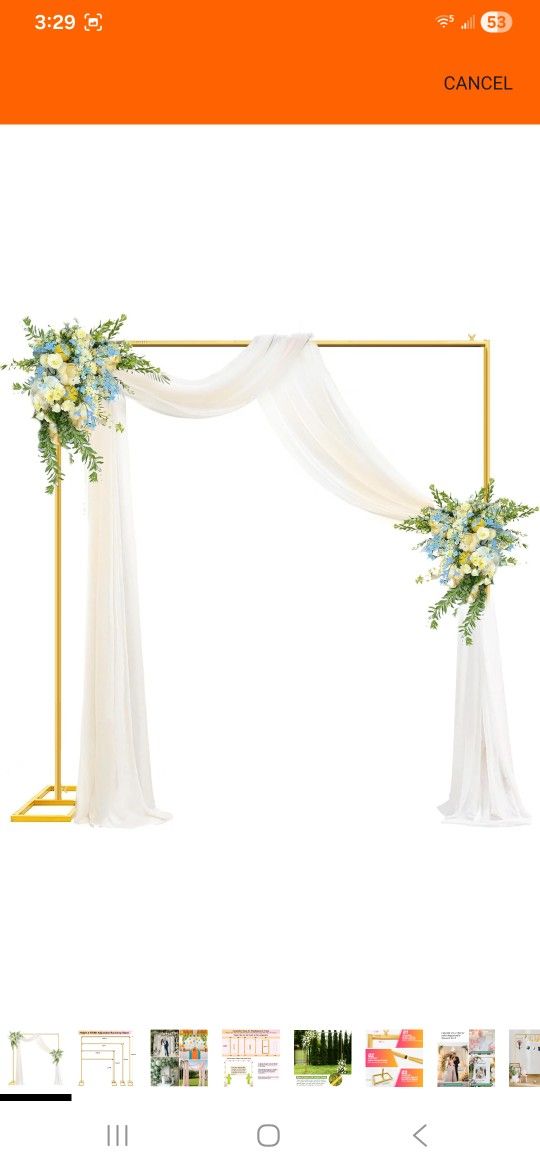 Squared Backdrop Stand Gold New In Box Pick Up In Pomona $35