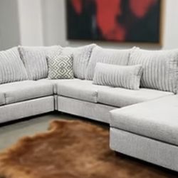 Oversized Grey Sectional 