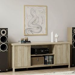 OAKHAM Fluted Tv Stands, Entertainment Center
