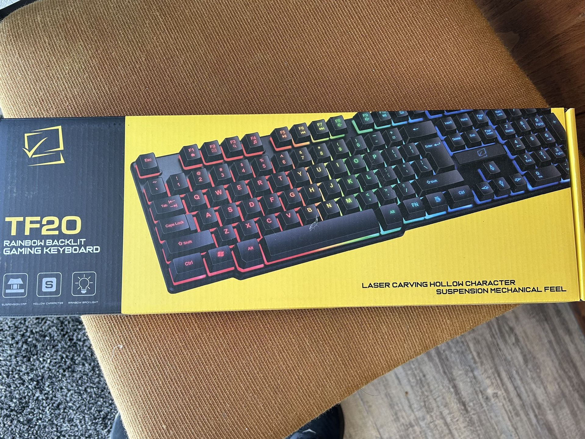 TF20 Rainbow Backlit Gaming Keyboard