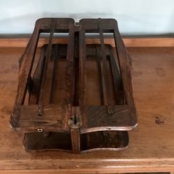 Unique Wine Rack made from Antique Treadle Sewing Machine Parts