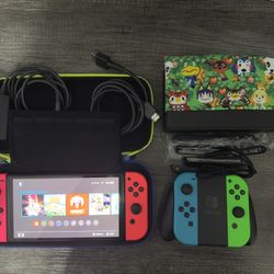 Nintendo Switch OLED Bundle w/ Extra Joy-Cons, SD Card, Case