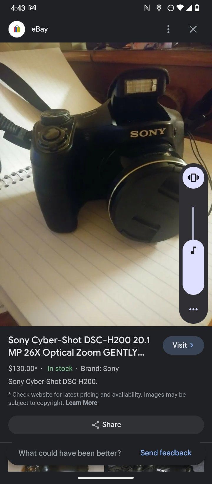 Sony Digital Camera ( Cybershot)
