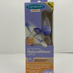 Lansinoh mOmma Breastmilk Feeding Bottle with NaturalWave Nipple, 8 Ounce, BPA