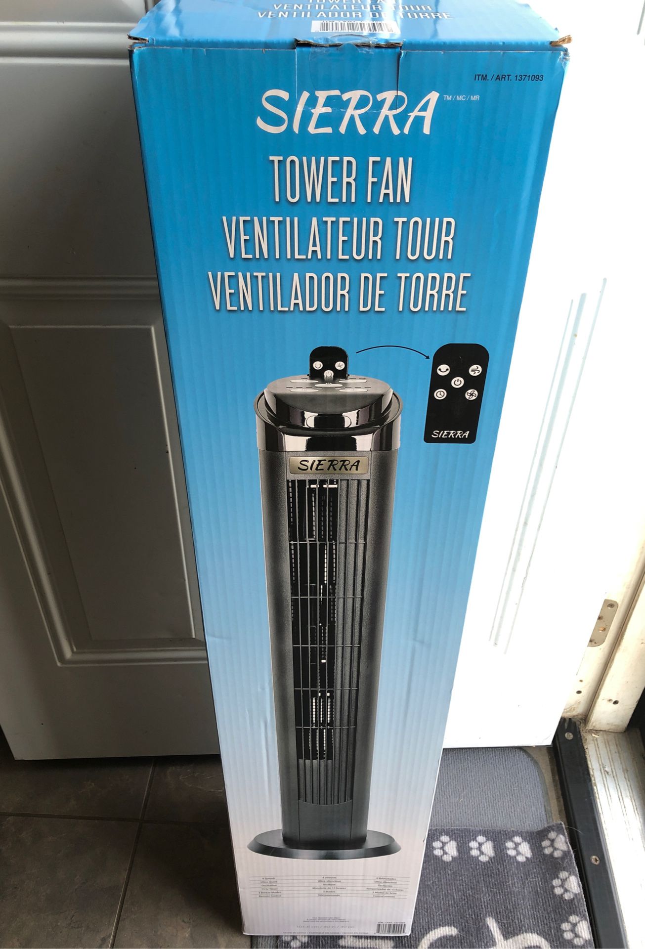 Sierra 40inch Tower Fan 4 Speeds 15 hours