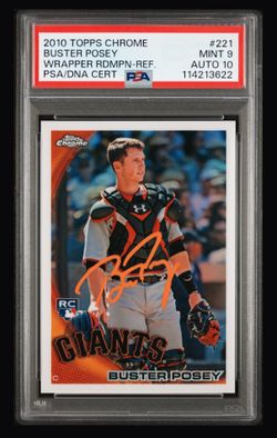 Buster posey rookie refractor auto