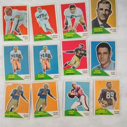 Vintage 1960 FLEER Football Cards 