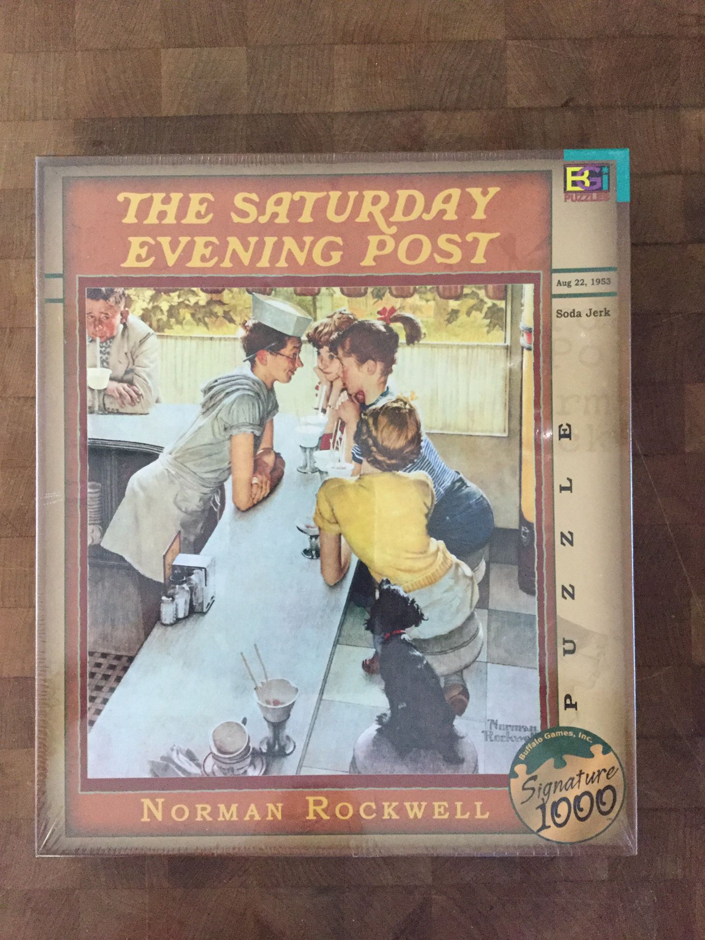 The Saturday Evening Post - Norman Rockwell “ Soda Jerk” Puzzle by Buffalo Games, Inc.
