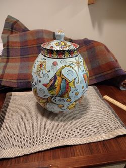Handmade Porcelain Cookie Jar
