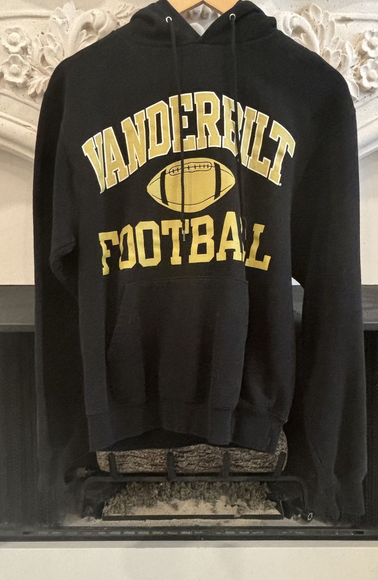 Champion Vanderbilt Football hoodie, size adult small, black