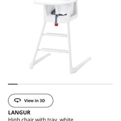 IKEA LANGUR High Chair With Tray