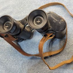 Vintage WWI Etabli AFSA Paris Sthenara 8X Binoculars With Original Leather Case