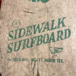 Vintage Sidewalk Surfboard 