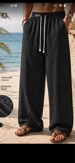 Mens draw string pants