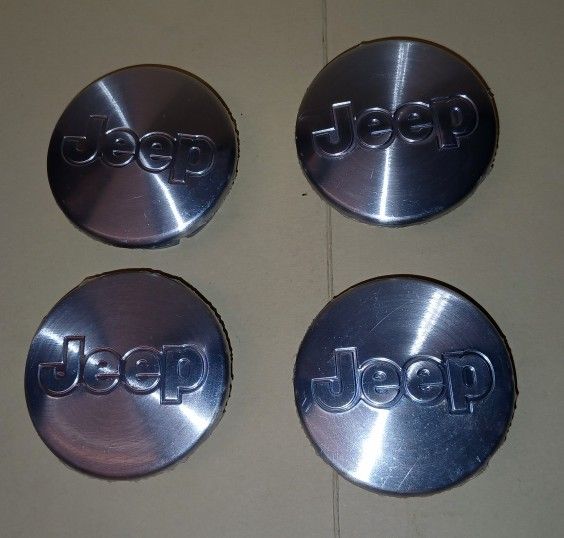 2 1/4" Jeep Cherokee, Compass, L, WK Silver Center Cap # JP-001 <ABS+PC>set
