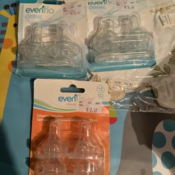 3 Packs Of Evenflo Baby Bottle Nipples 