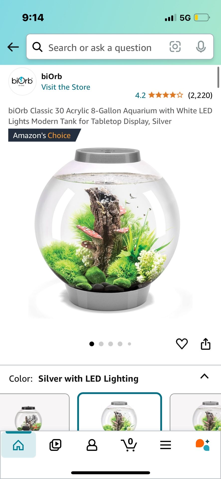BiOrb Fish Tank