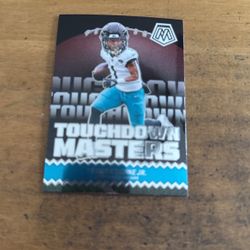 2024 MOSAIC TRAVIS ETIENNE JR TOUCHDOWNMASTERS CARD