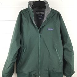 Vintage Lands’ End Women’s Size L 14-16 Green Fleece Lined Jacket USA Made