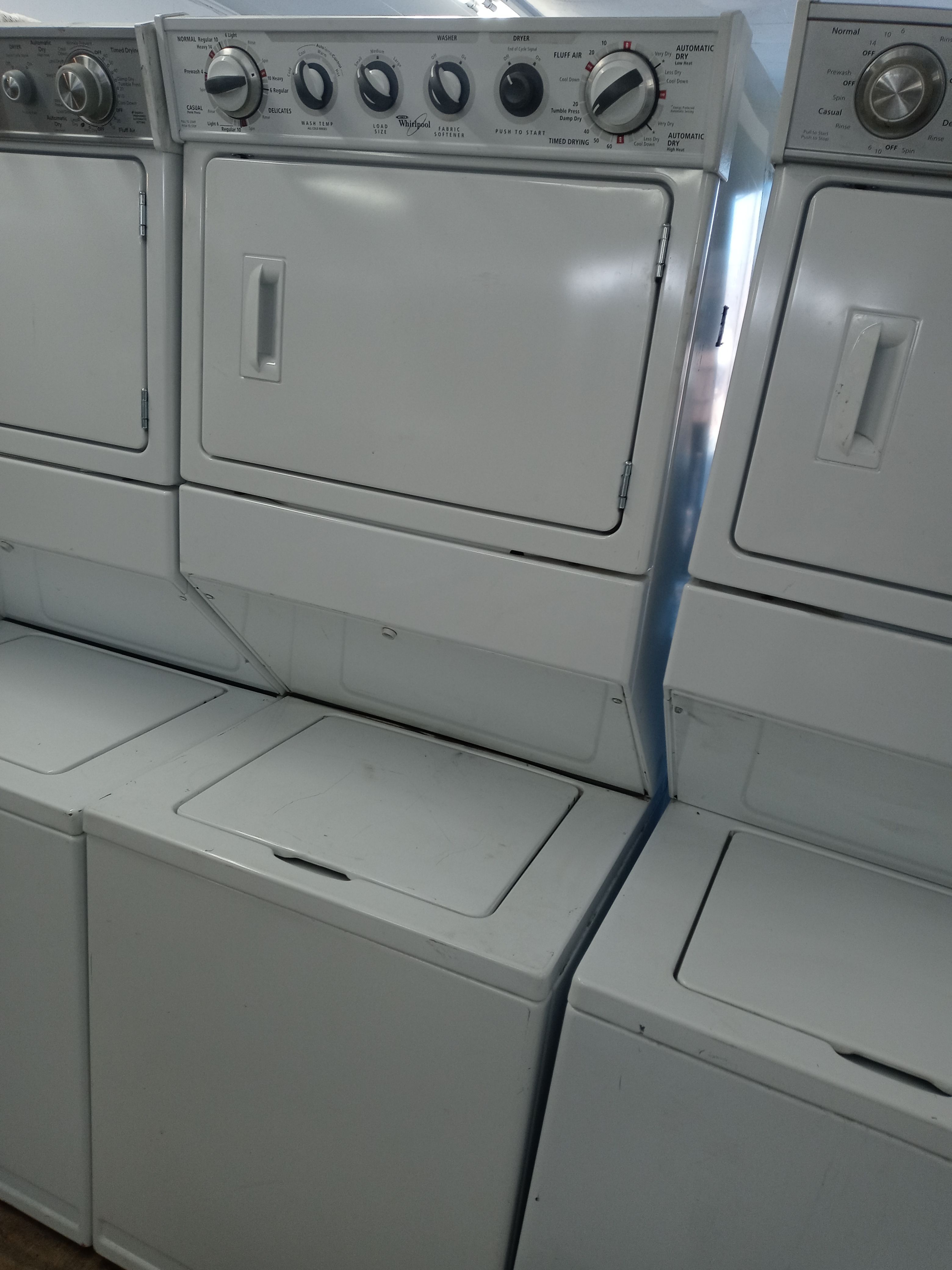 Whirlpool 27" unitized washer and gas dryer stack - Free delivery