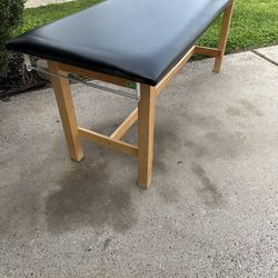 EXAMTablesWood H-Brace Frame Treatment /EXAM w/Flat Top 24in/27in/30in/38in W