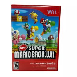 The New Super Mario Bros Wii (Nintendo Wii, 2009) CIB Tested Working