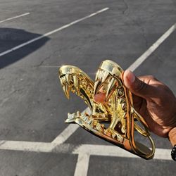 GOLD MORSO HEEL SANDALS