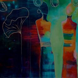 Abstract Canvas 30x30