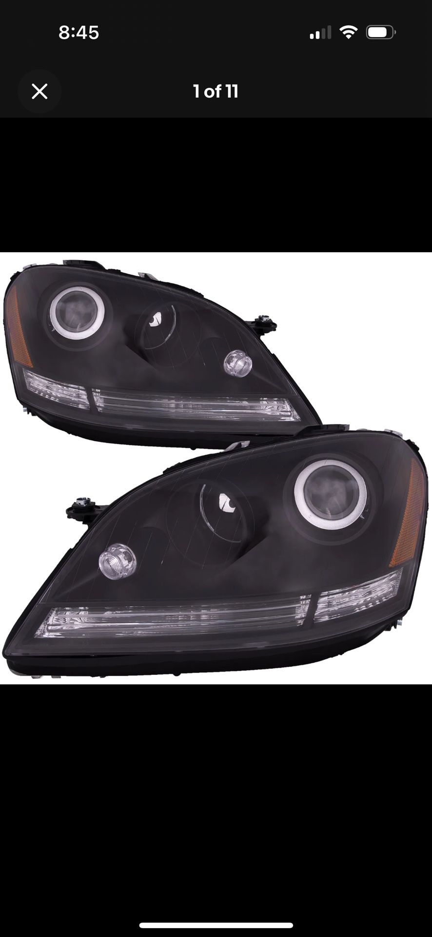 New Headlight Pair For Mercedes-Benz ML350 06-09 Headlamp Right Hand And Left Side