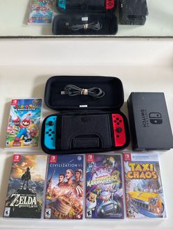 Nintendo Switch 5 Games Mario Zelda
