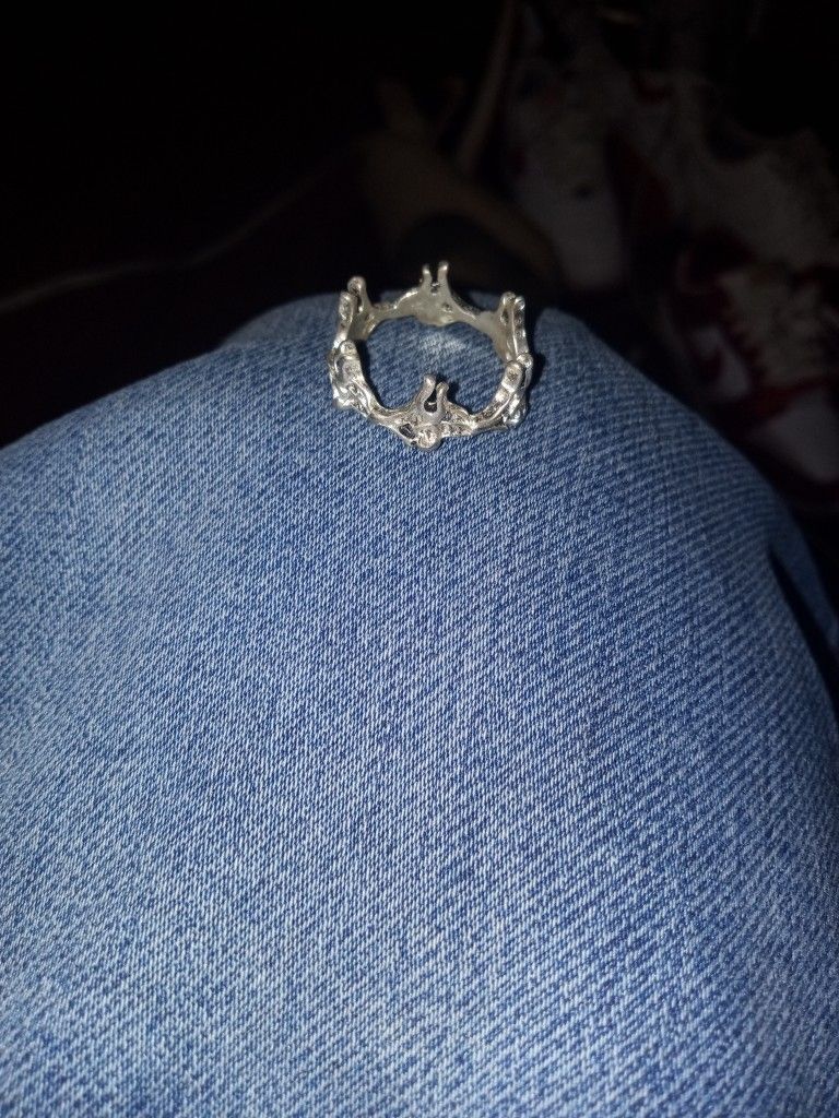 Silver Gold Full Crusted DIAMOND 💍 Ring