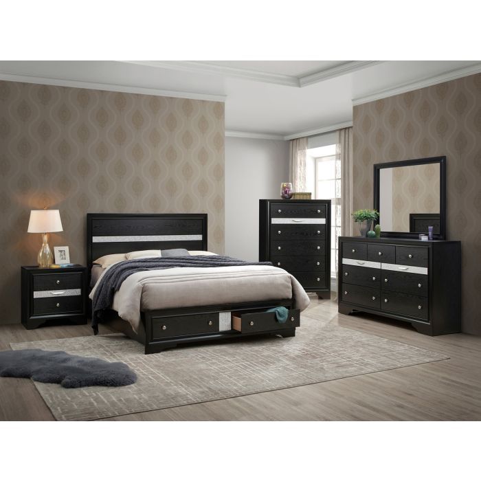 Upgrade your bedroom in style with this 5-Piece Modern Bedroom Set from Alex Furniture & Mattress!