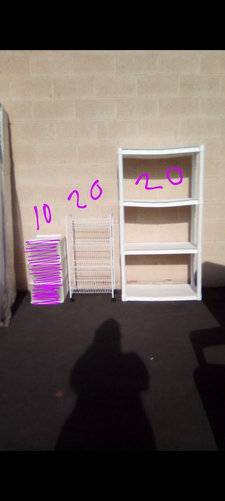 Storage Items Price Is On The Picture Rainbow / Charleston Huge Sale Read Description Pick Up Time 1:00 - 5:30 P.M. Cash Only