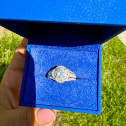 Size 7 Moissanite Engagement Ring (Pass Tester)