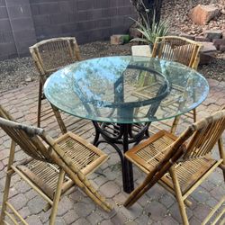 Beautiful Outdoor Glass Table 