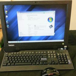 Lenovo 20 Inch Business Grade All In One Desktop PC Intel Duo Core 3.0 GHz 4 GB RAM 64 GB SSD Webcam Wi-Fi Windows 10 Professional