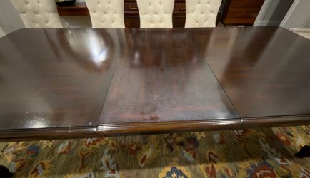 Dark Wood Extendable Dining Table